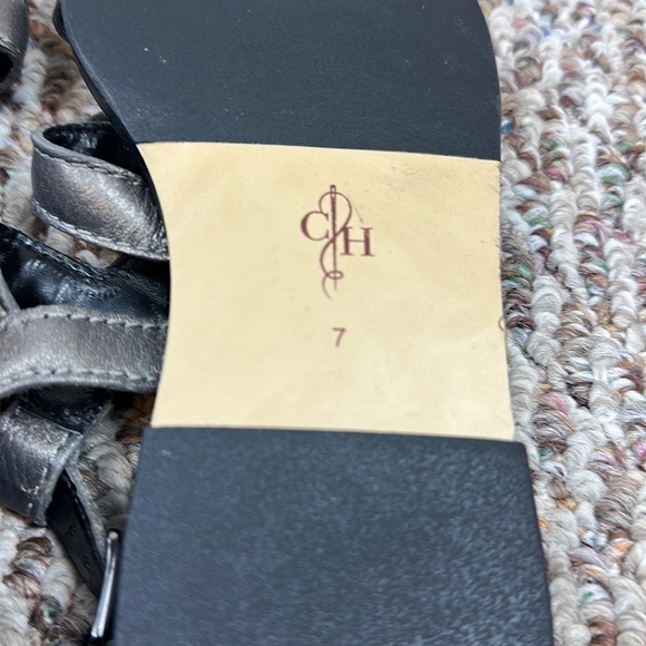 Cole Haan Deandra Leather Gladiator Sandal in Gunsmoke Metallic - Picture 12 of 12